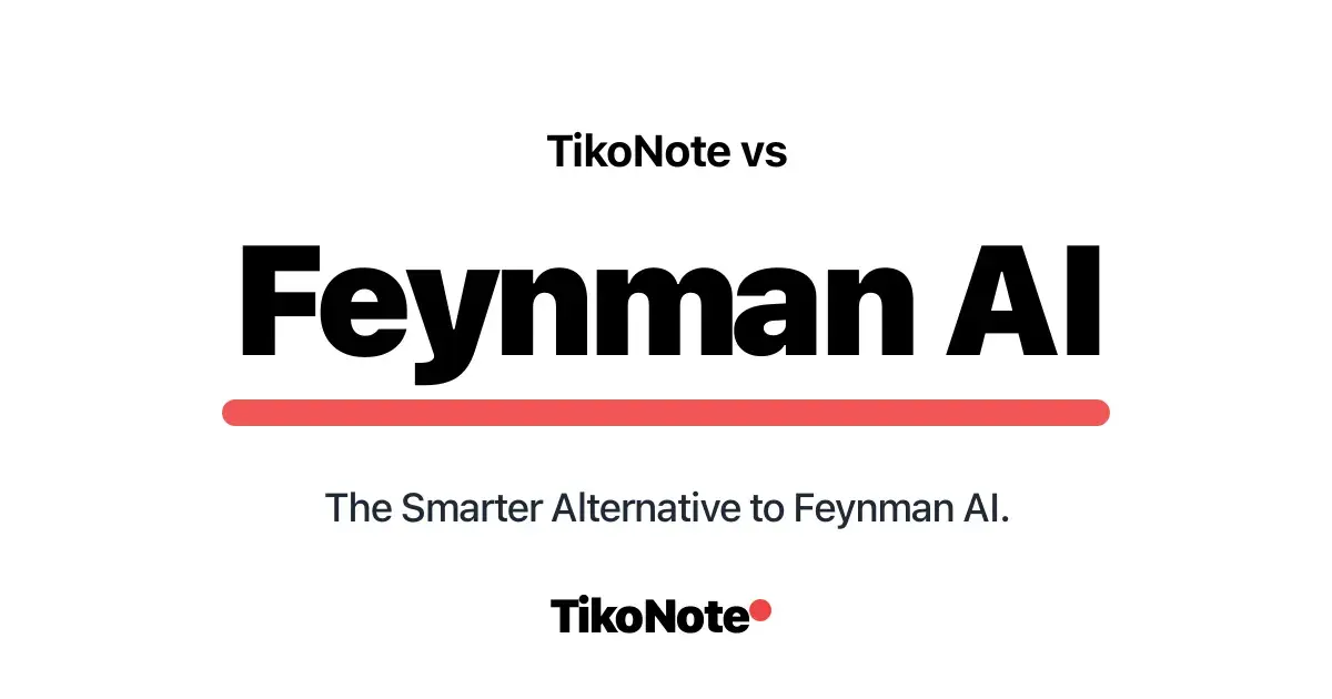 TikoNote vs Feynman AI — Beste Alternative
