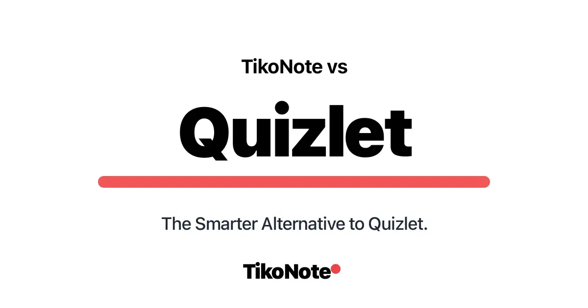 TikoNote vs Quizlet — Bedste Alternativ