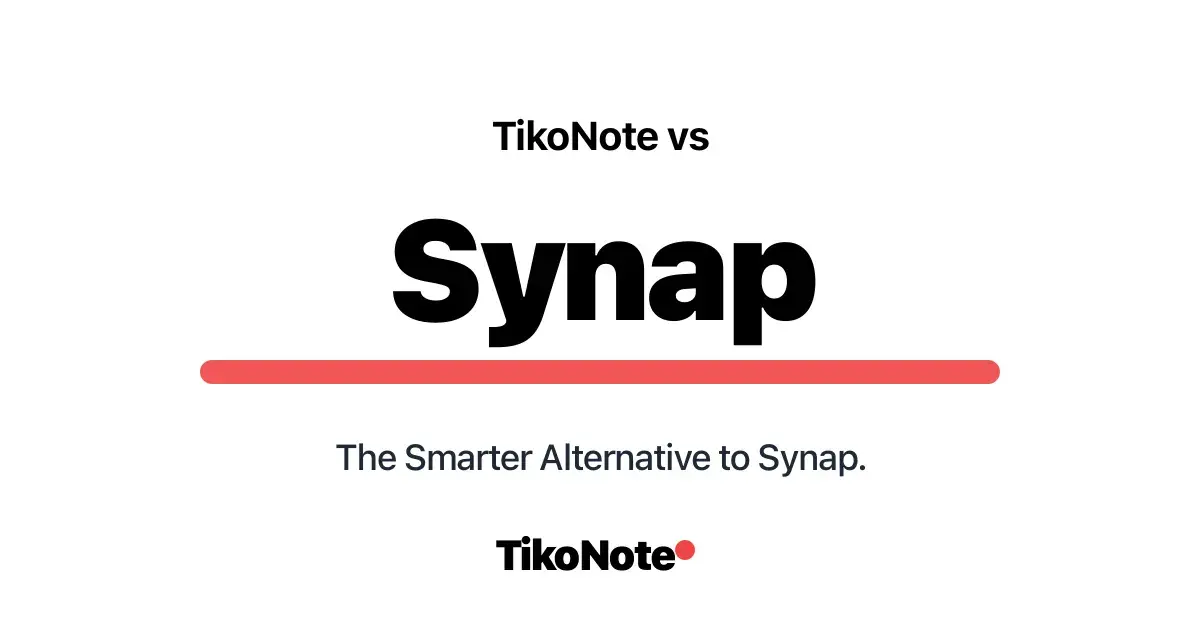 TikoNote vs Synap — 最良の代替案