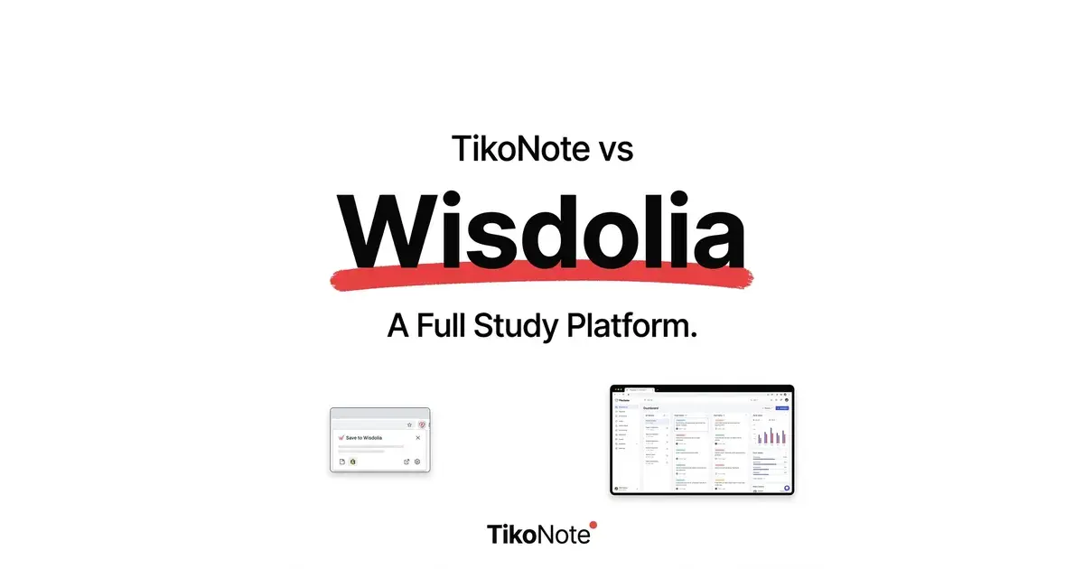 TikoNote vs Wisdolia — Bedste Alternativ