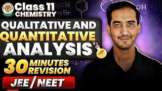 Quantitative and Qualitative Analysis of Organic Compounds