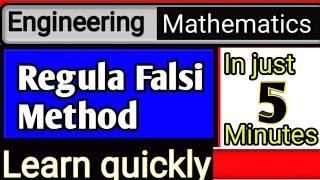 Non-Linear Equation Solving with the Regular Falsie Method