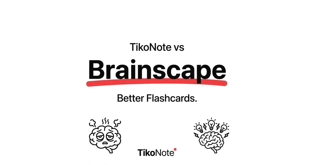 TikoNote vs Brainscape — Beste Alternative