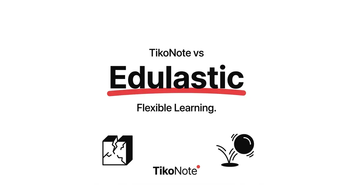 TikoNote vs Edulastic — Meilleure Alternative