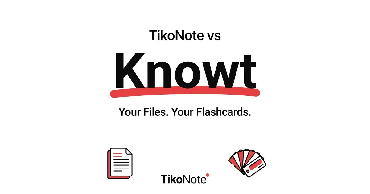 TikoNote vs Knowt — Bedste Alternativ