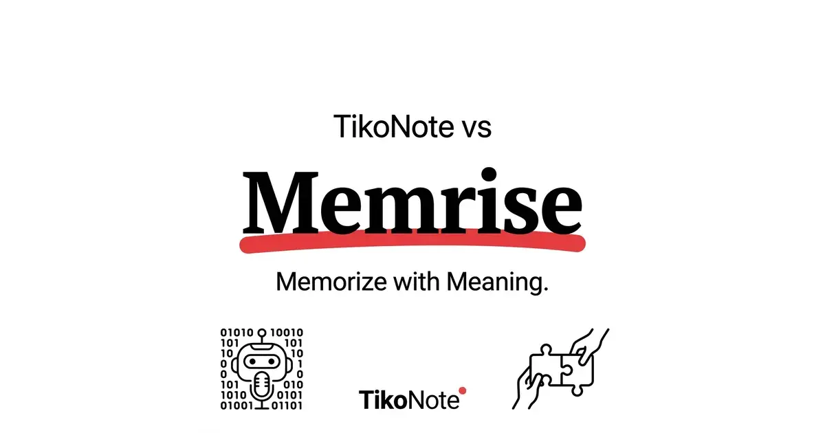 TikoNote vs Memrise — Beste Alternative