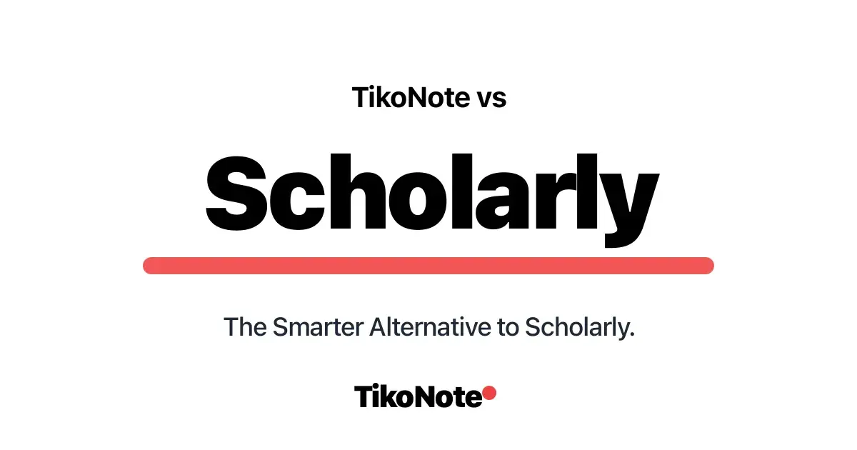 TikoNote vs Scholarly — Bedste Alternativ