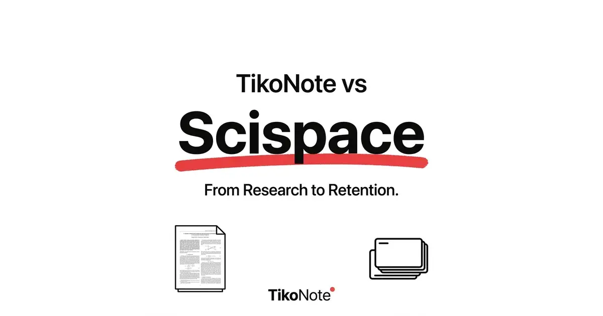 TikoNote vs Scispace — Bedste Alternativ