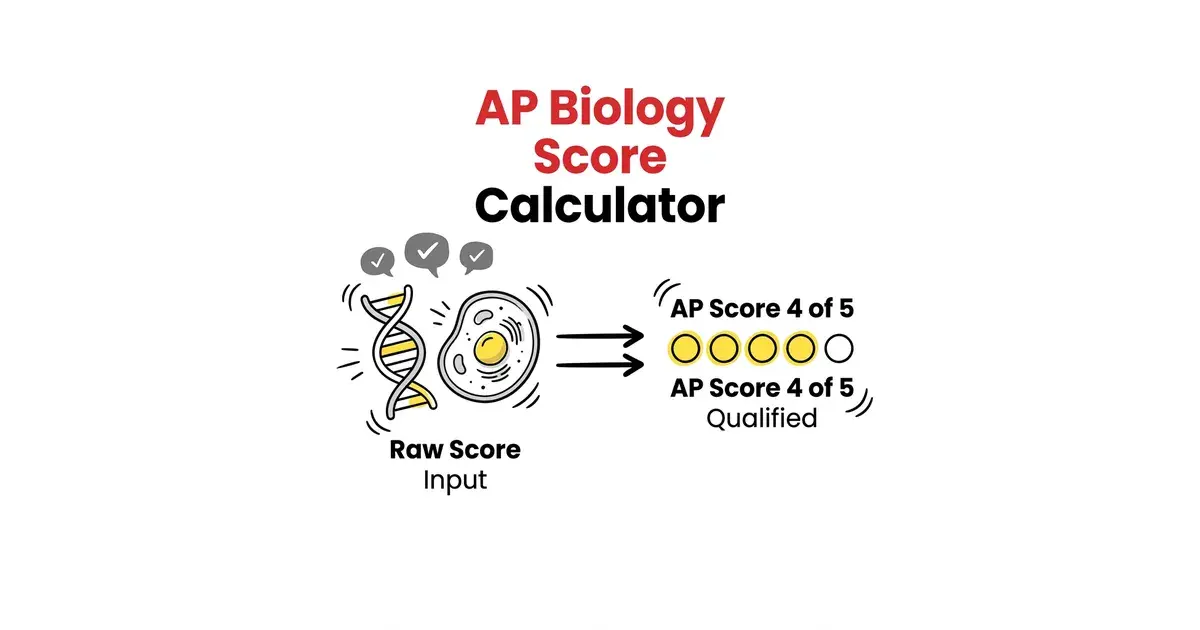 AP Biology Score Calculator Tool Interface