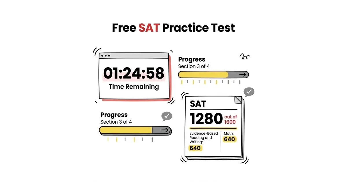 Online SAT Practice Test Interface