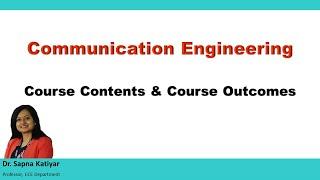 Introduction to Communication Engineering (KEC401)