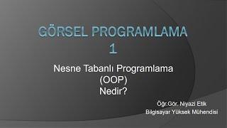 Nesne Yönelimli Programlama Temelleri