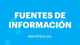 Tipos de Fuentes de Información y su Evaluación